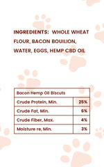 Hemp Complex CBD Bacon Dog Biscuits