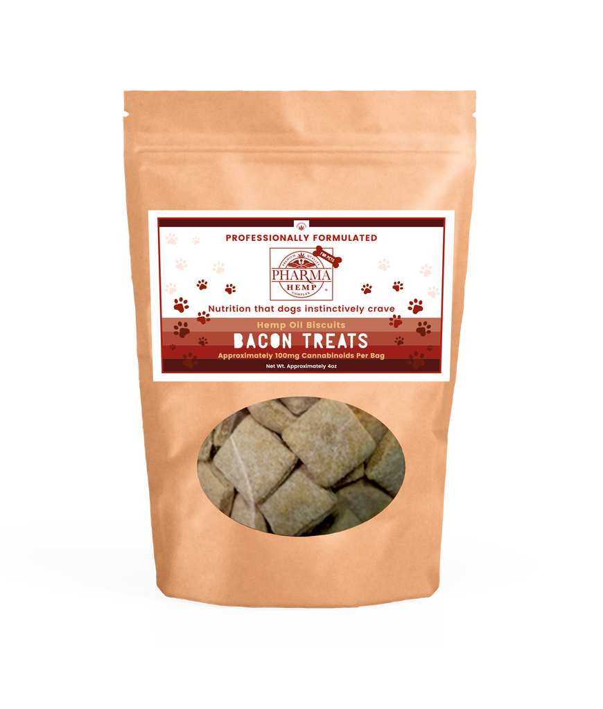Hemp Complex CBD Bacon Dog Biscuits
